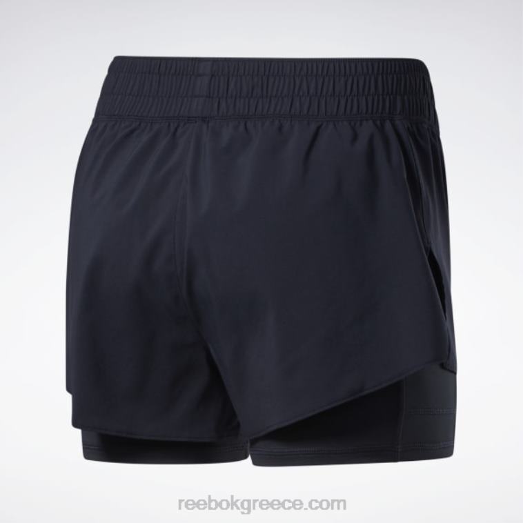 γυναίκες μαύρος τρέξιμο σορτς δύο σε ένα Reebok ND8H400