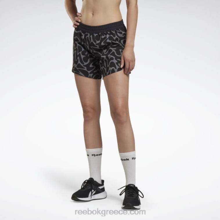 γυναίκες μαύρος τρέξιμο εμπριμέ σορτς Reebok ND8H948