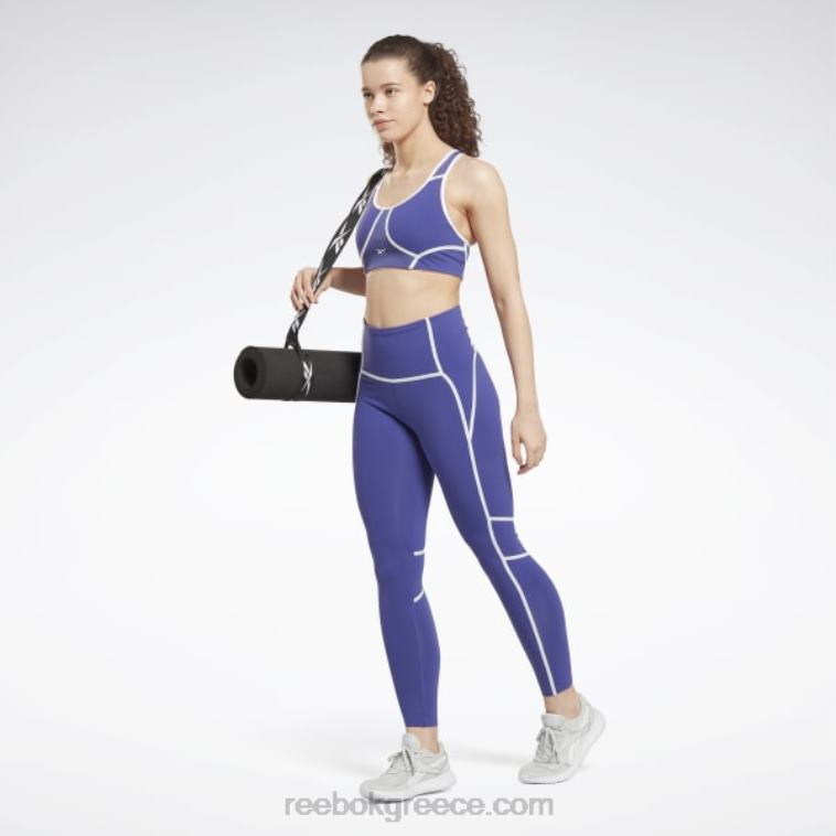 γυναίκες τολμηρό μωβ σουτιέν lux racer με επένδυση colorblocked Reebok ND8H789