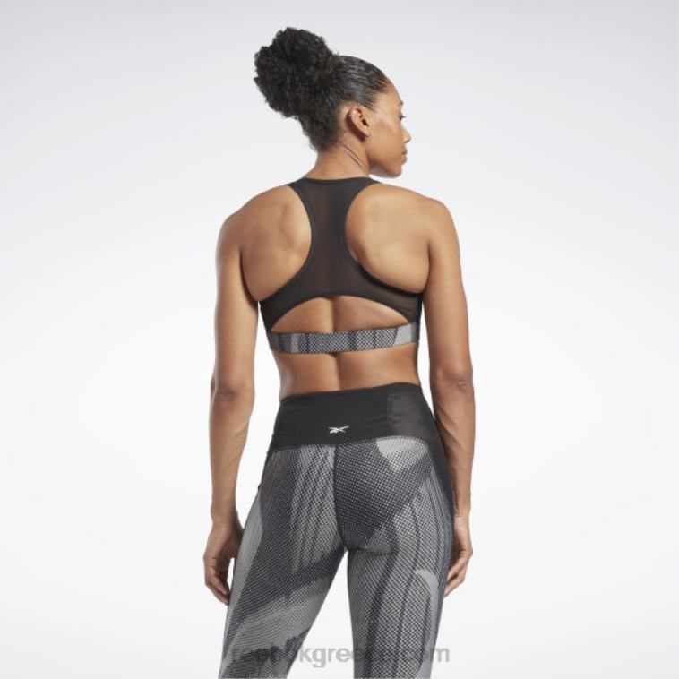 γυναίκες μαύρος σουτιέν racer print allover lux performance Reebok ND8H791