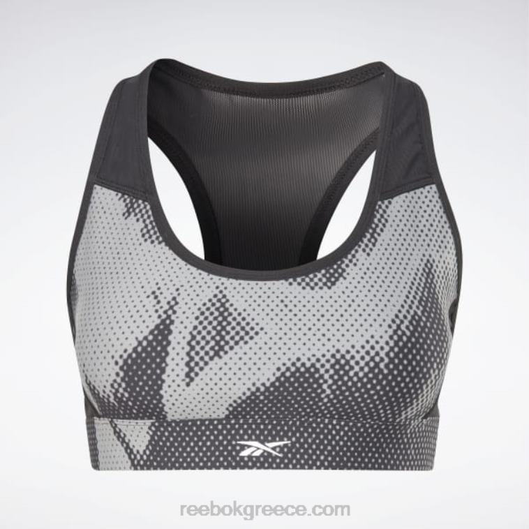 γυναίκες μαύρος σουτιέν racer print allover lux performance Reebok ND8H791