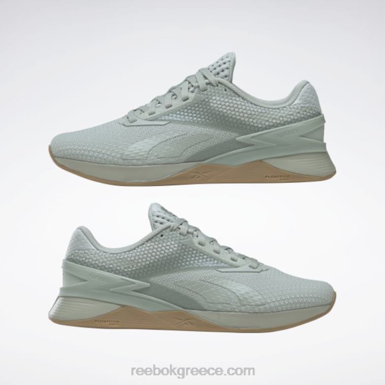 γυναίκες sea ​​spray/harmony green/reebok rubber gum-01 γυναικεία παπούτσια nano x3 Reebok ND8H14