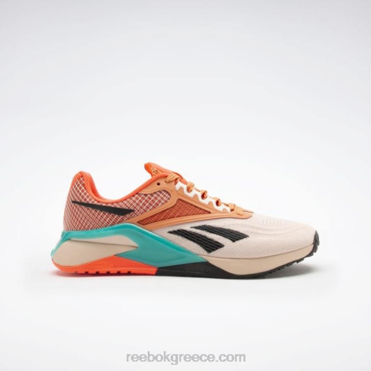 γυναίκες soft ecru/coral court s23-r/classic teal γυναικεία παπούτσια προπόνησης nano x2 Reebok ND8H19