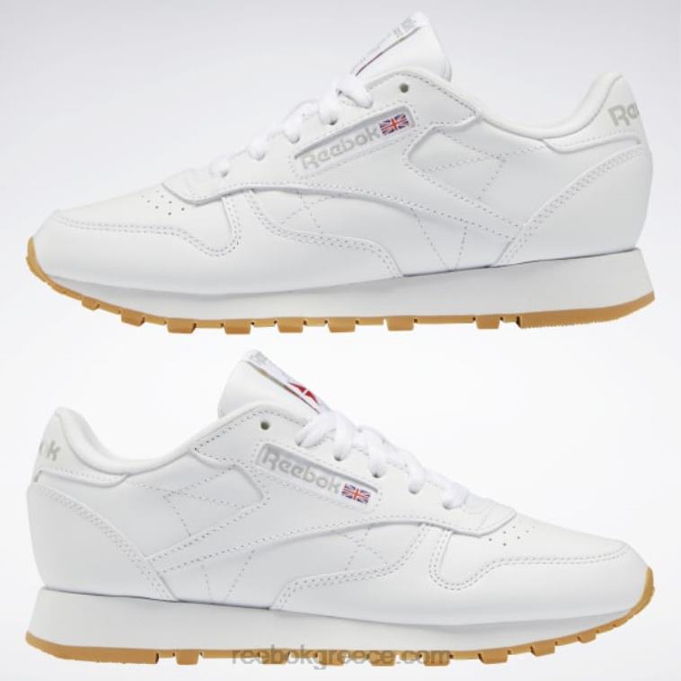 γυναίκες ftwr λευκό/καθαρό γκρι 3/reebok rubber gum-03 κλασικά δερμάτινα παπούτσια Reebok ND8H55
