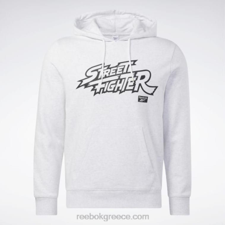 λευκή μελανζέ street fighter γραφικό κουκούλα Reebok ND8H363