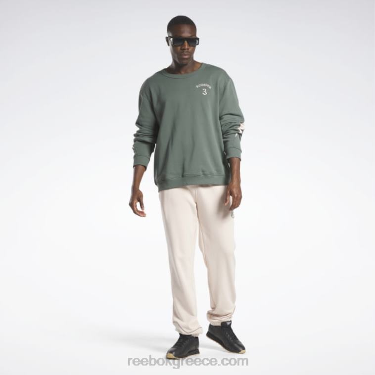 πράσινο κιμωλία Φούτερ του πληρώματος Reebok ND8H494