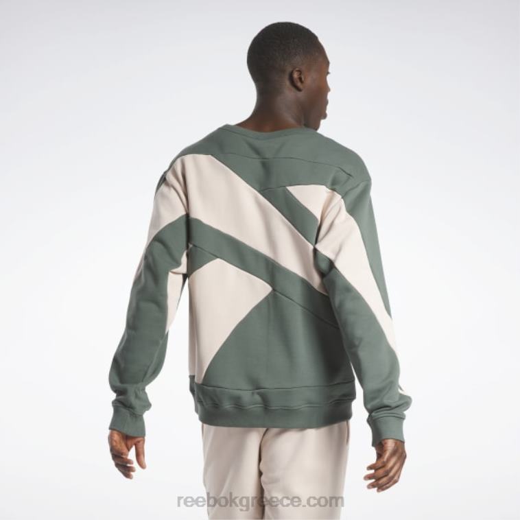 πράσινο κιμωλία Φούτερ του πληρώματος Reebok ND8H494