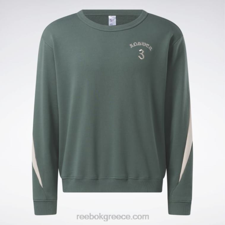 πράσινο κιμωλία Φούτερ του πληρώματος Reebok ND8H494
