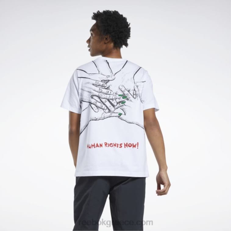 άσπρο T-shirt για τα ανθρώπινα δικαιώματα τώρα Reebok ND8H859