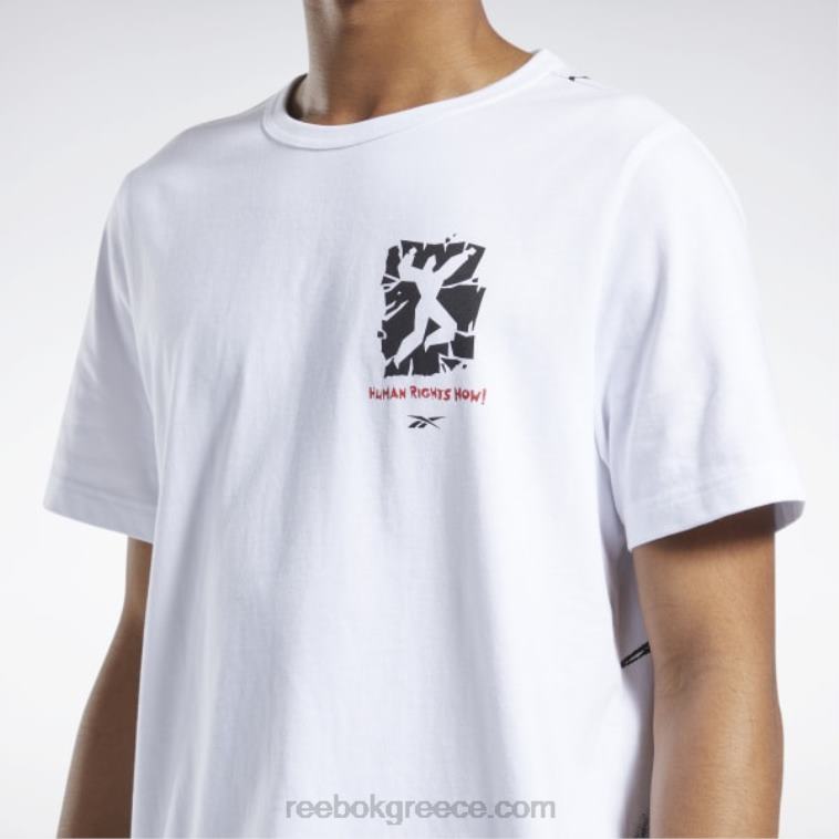 άσπρο T-shirt για τα ανθρώπινα δικαιώματα τώρα Reebok ND8H859
