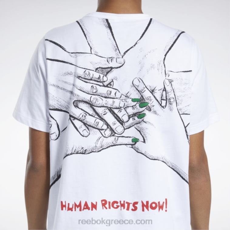 άσπρο T-shirt για τα ανθρώπινα δικαιώματα τώρα Reebok ND8H859