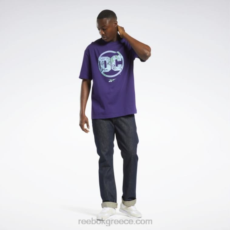 σκούρα ορχιδέα T-shirt με λογότυπο dc x Reebok ND8H409