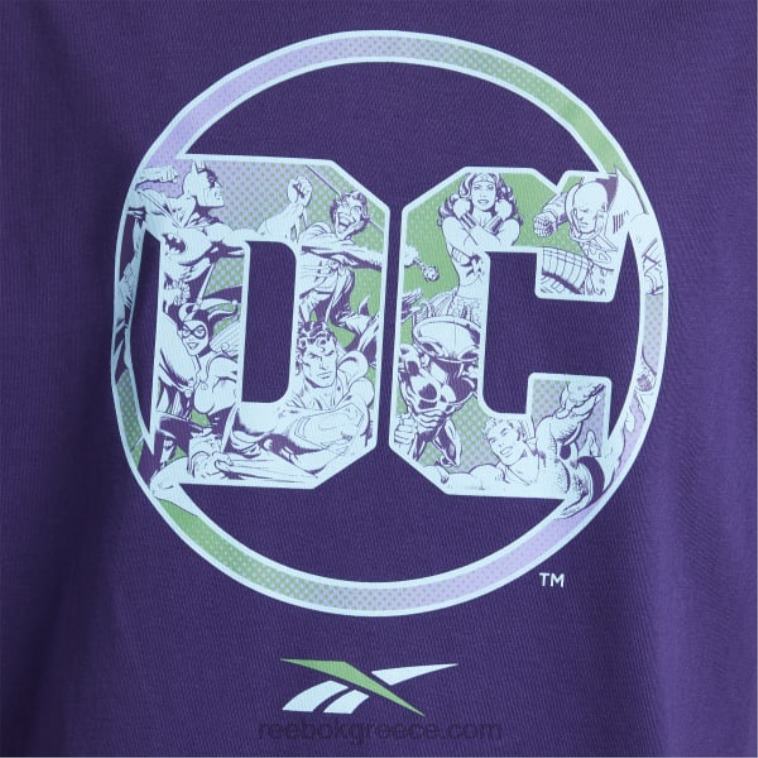 σκούρα ορχιδέα T-shirt με λογότυπο dc x Reebok ND8H409