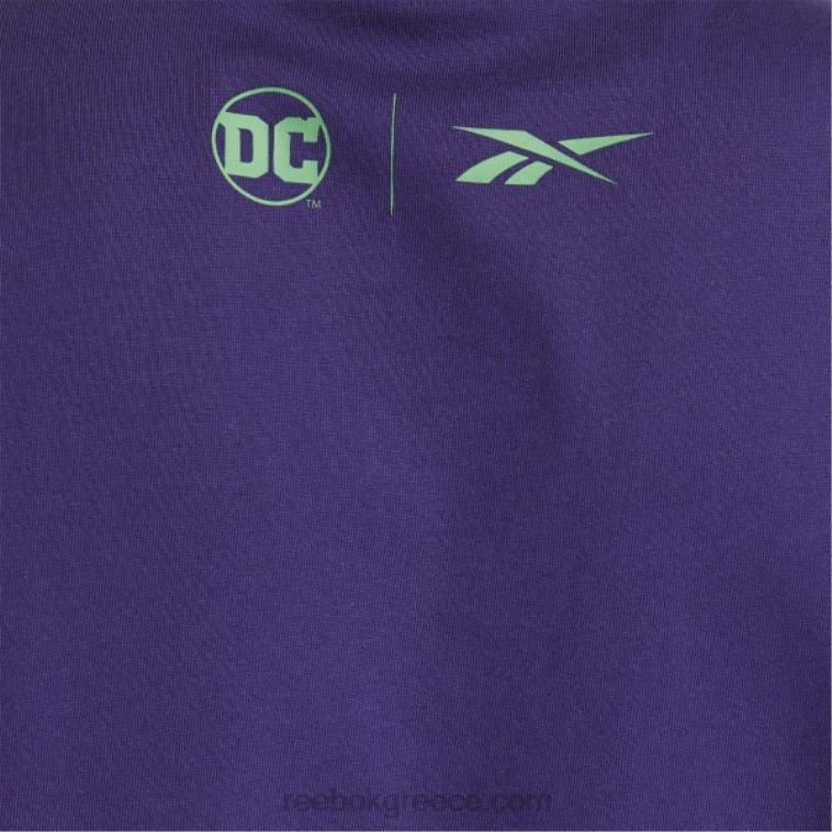 σκούρα ορχιδέα T-shirt με λογότυπο dc x Reebok ND8H409
