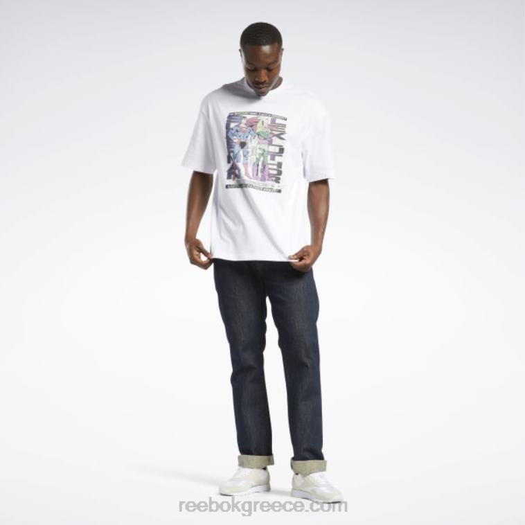 άσπρο dc x superman vs. lex luthor t-shirt Reebok ND8H374