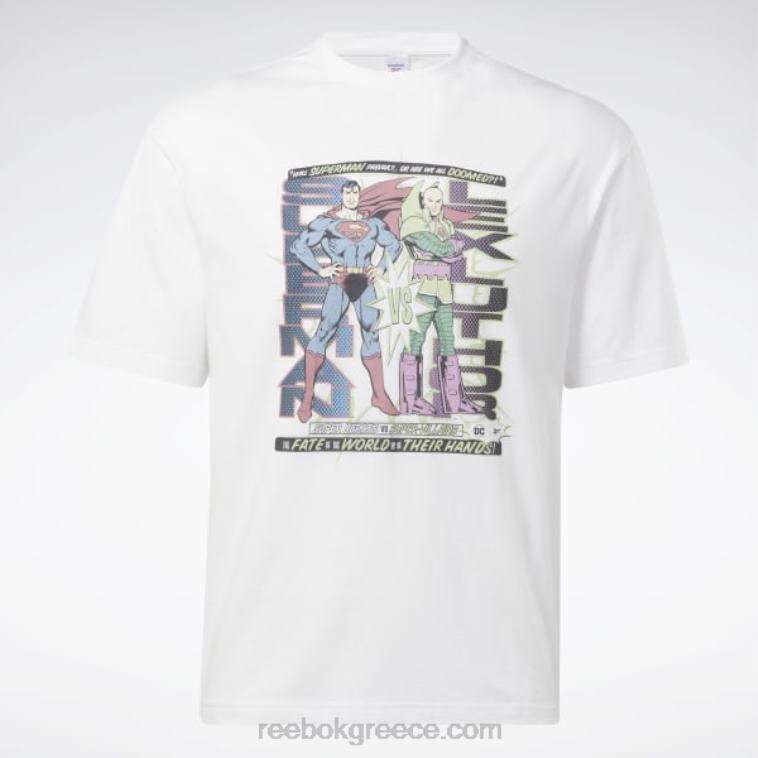 άσπρο dc x superman vs. lex luthor t-shirt Reebok ND8H374