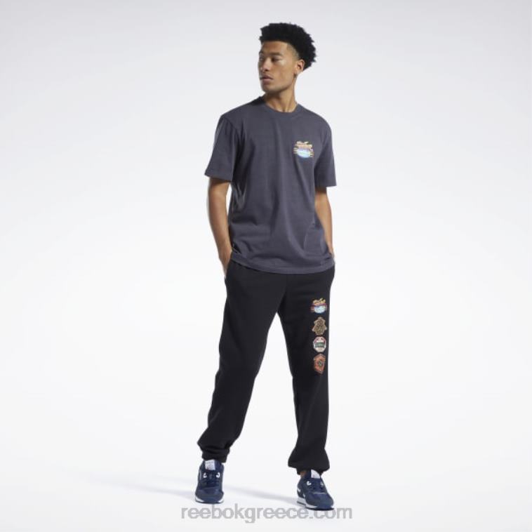 μαύρος street fighter γραφικό μπλουζάκι Reebok ND8H362