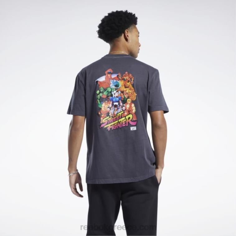 μαύρος street fighter γραφικό μπλουζάκι Reebok ND8H362