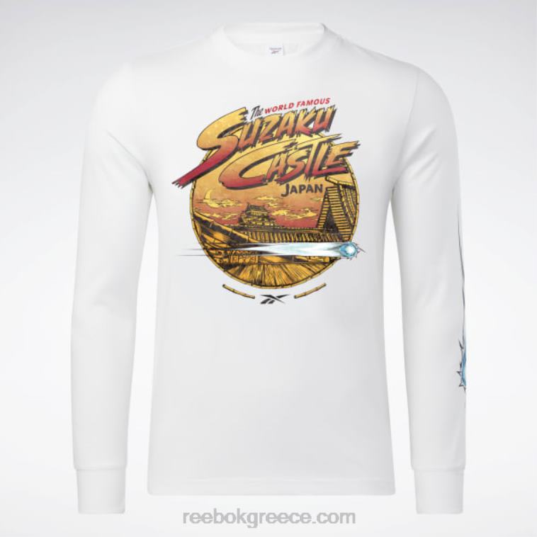 άσπρο street fighter μακρυμάνικο μπλουζάκι Reebok ND8H611