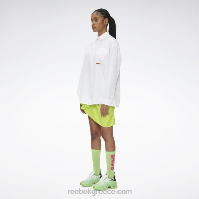 άσπρο πουκάμισο με ντραπέ με κουμπιά Reebok ND8H379