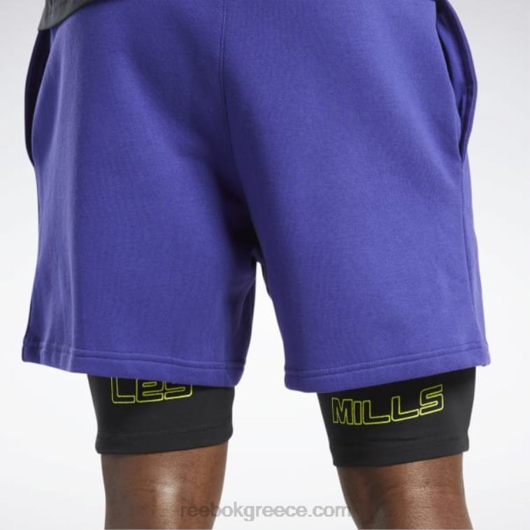τολμηρό μωβ Σορτς les mills 2 σε 1 Reebok ND8H678