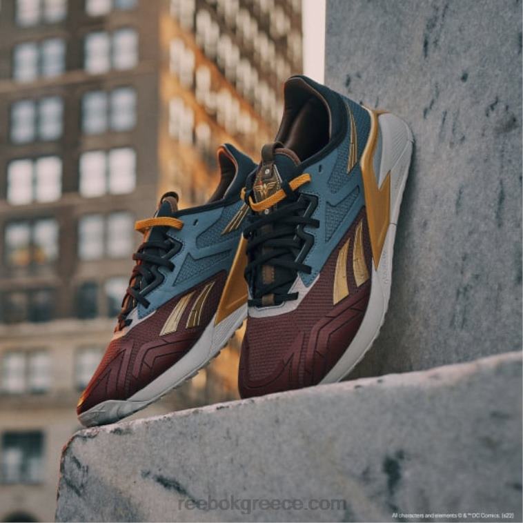 terra red/brave blue/matte gold ανδρικά παπούτσια προπόνησης dc nano x2 Reebok ND8H98