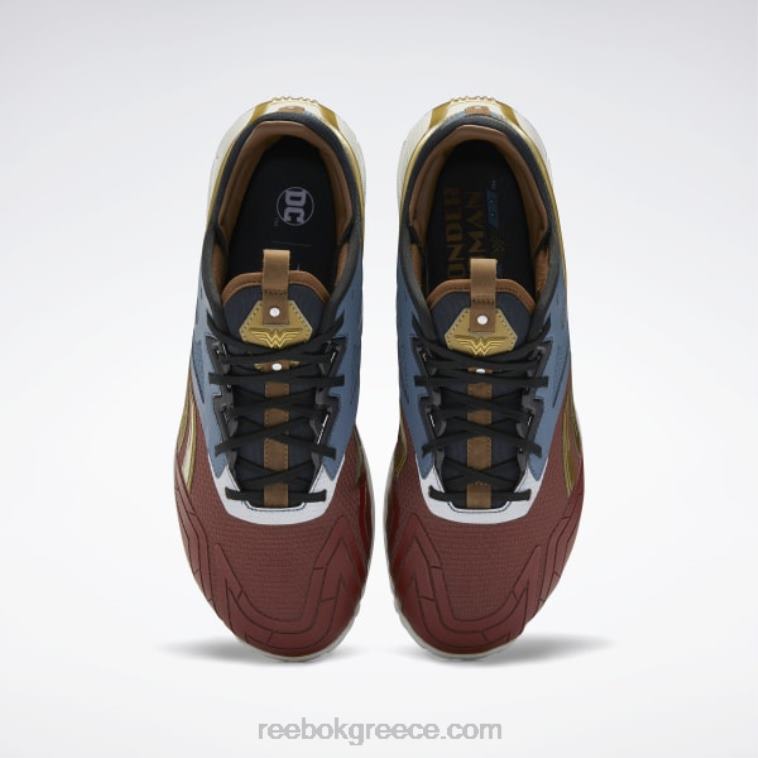terra red/brave blue/matte gold ανδρικά παπούτσια προπόνησης dc nano x2 Reebok ND8H98