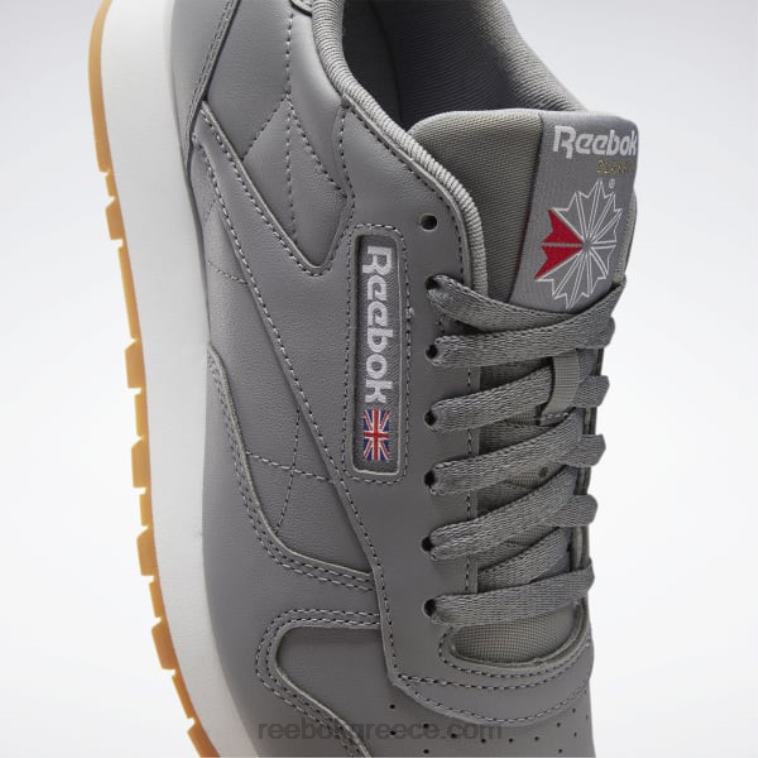 καθαρό γκρι 5/ftwr white/reebok λάστιχο-03 κλασικά δερμάτινα παπούτσια Reebok ND8H148