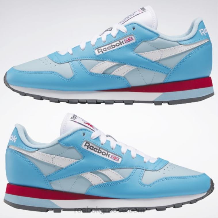 λαμπερό aqua/blue pearl/ftwr white κλασικά δερμάτινα παπούτσια Reebok ND8H201