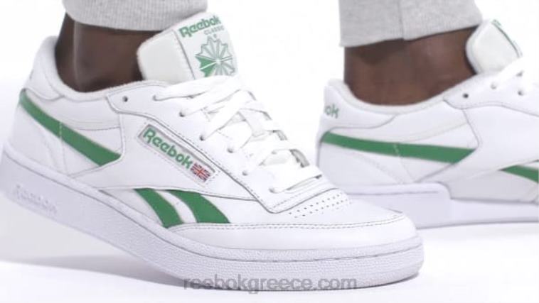 λευκό/πράσινο λαμπερό ανδρικά παπούτσια club c revenge Reebok ND8H237