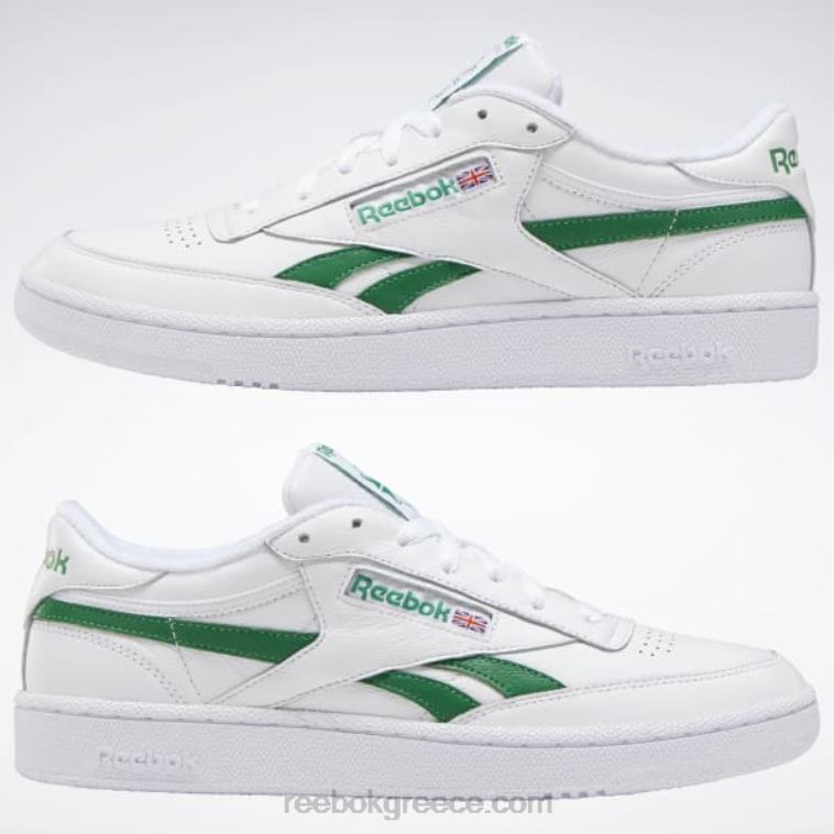 λευκό/πράσινο λαμπερό ανδρικά παπούτσια club c revenge Reebok ND8H237