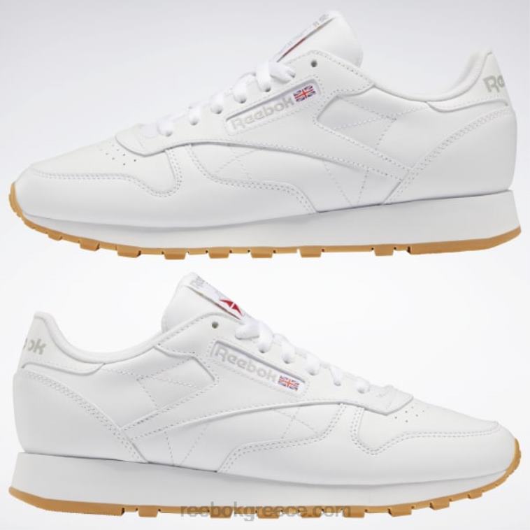 ftwr λευκό/καθαρό γκρι 3/reebok rubber gum-03 κλασικά δερμάτινα παπούτσια Reebok ND8H26