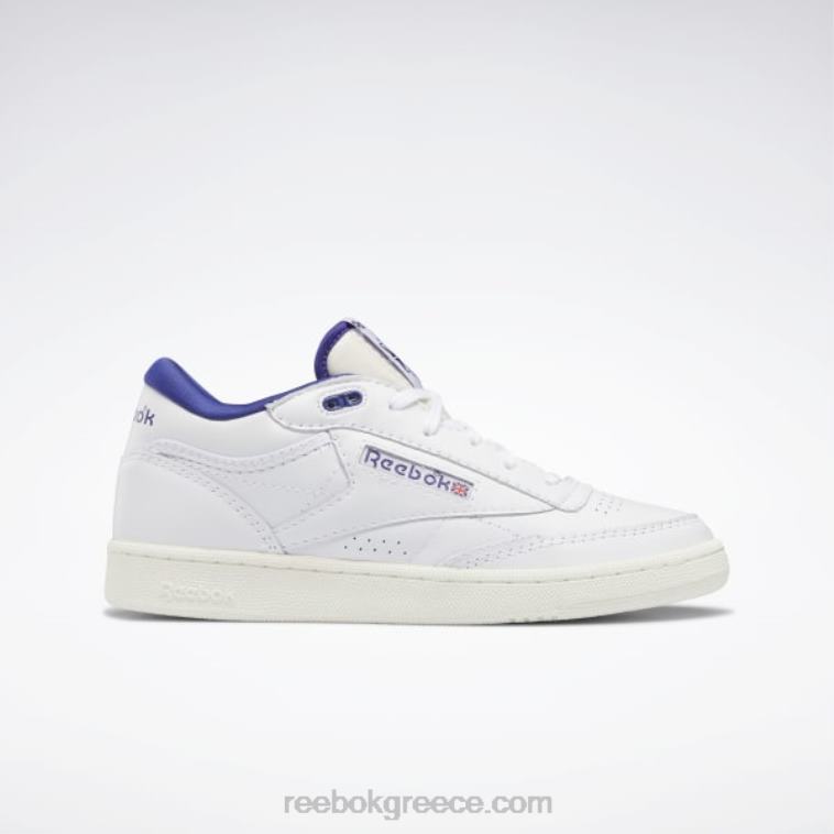ftwr λευκό/κιμωλία/έντονο μωβ κλαμπ γ mid ii vintage παπούτσια Reebok ND8H546