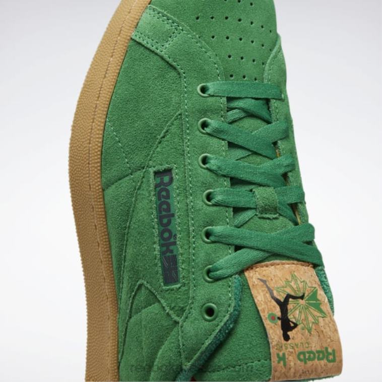 glen green/διανυσματικό κόκκινο/reebok ελαστικό κόμμι-04 παπούτσια κλαμπ γ 85 γηπέδων Reebok ND8H334