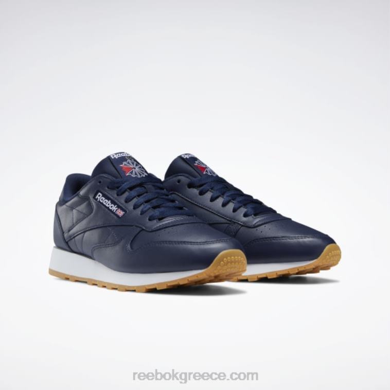 διάνυσμα navy/ftwr white/reebok rubber gum-03 κλασικά δερμάτινα παπούτσια Reebok ND8H105