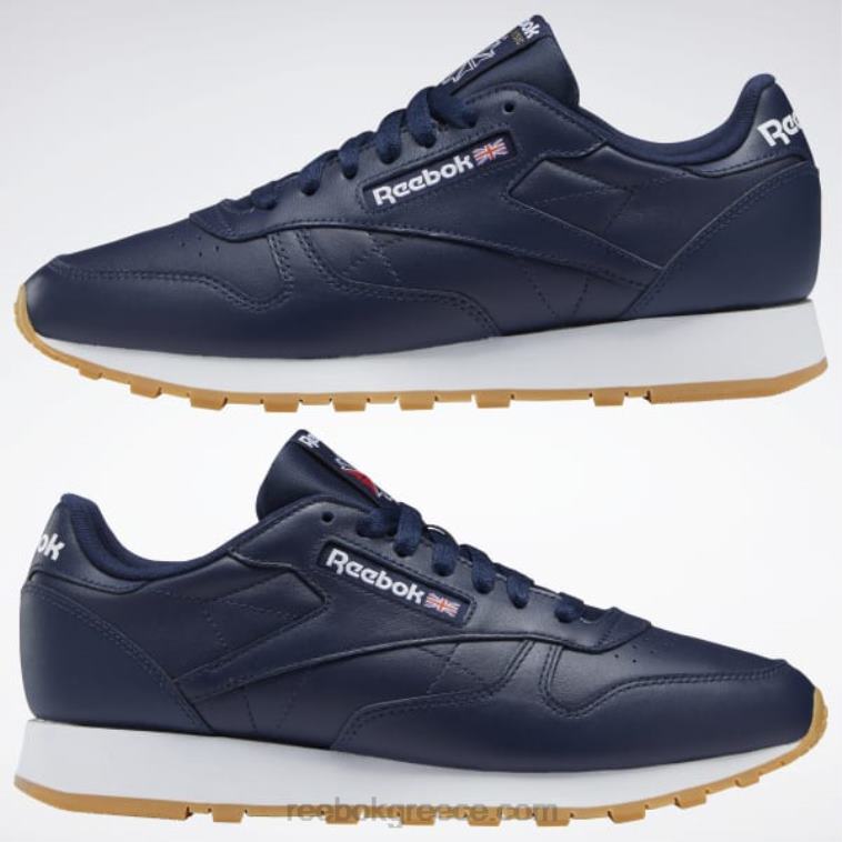 διάνυσμα navy/ftwr white/reebok rubber gum-03 κλασικά δερμάτινα παπούτσια Reebok ND8H105