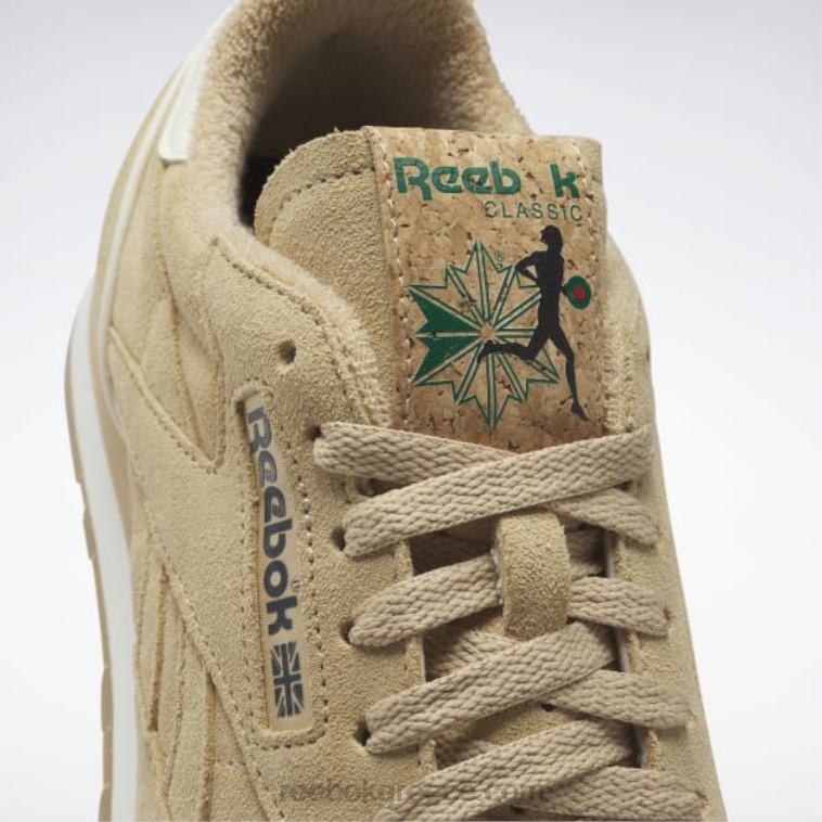 τσίχλα sahara/glen green/reebok rubber-04 κλασικά δερμάτινα vintage παπούτσια του 1983 Reebok ND8H349