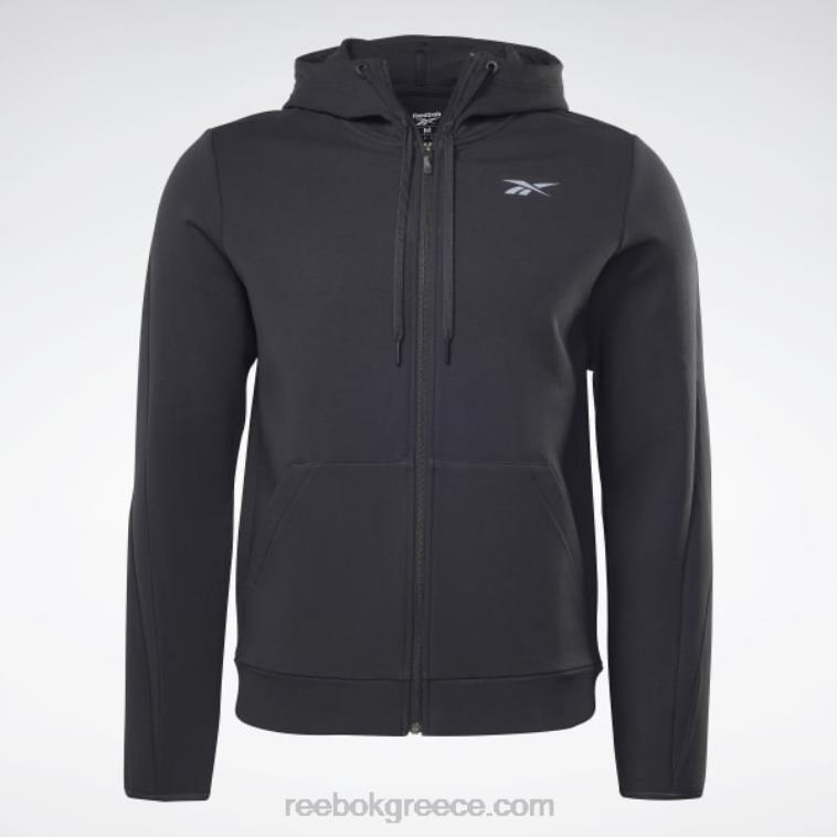 άνδρες μαύρος dreamblend κουκούλα με φερμουάρ Reebok ND8H1255