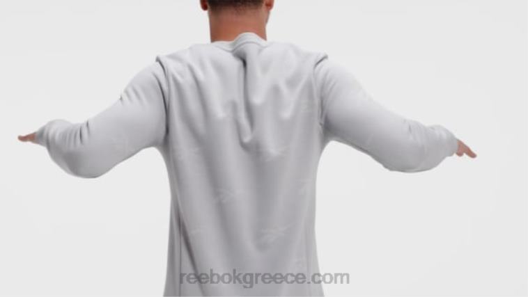 άνδρες καθαρό γκρι 3 ταυτότητα διάνυσμα φλις φούτερ πληρώματος Reebok ND8H1248