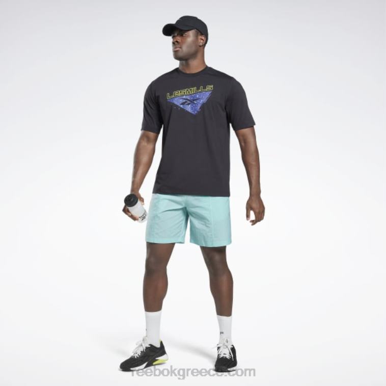άνδρες μαύρος Μπλουζάκι Preseason les mills Reebok ND8H1308