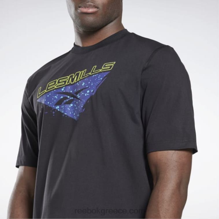 άνδρες μαύρος Μπλουζάκι Preseason les mills Reebok ND8H1308
