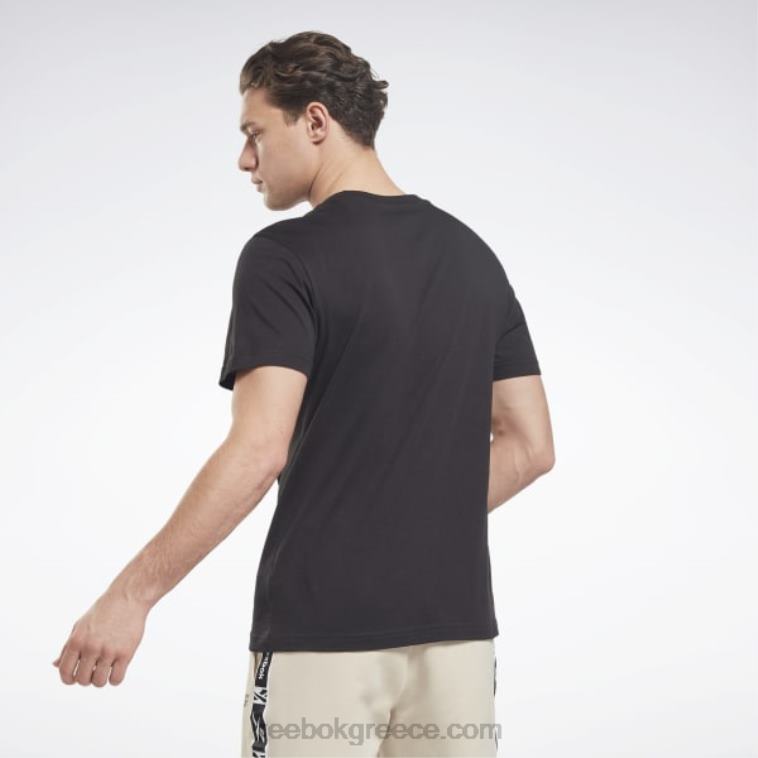 άνδρες μαύρος κλασική μπλούζα ταυτότητας Reebok ND8H1239
