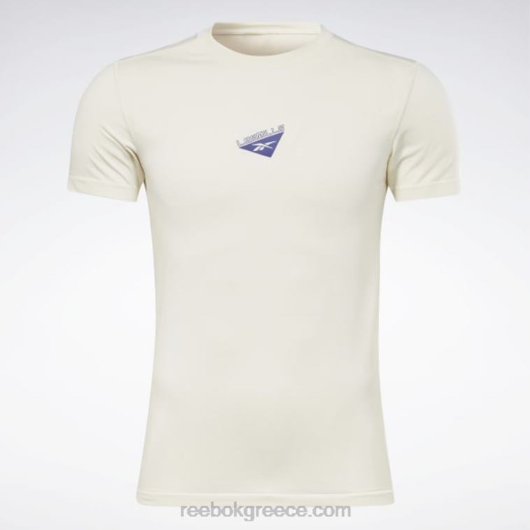 άνδρες κλασικό λευκό T-shirt les mills myoknit Reebok ND8H1332