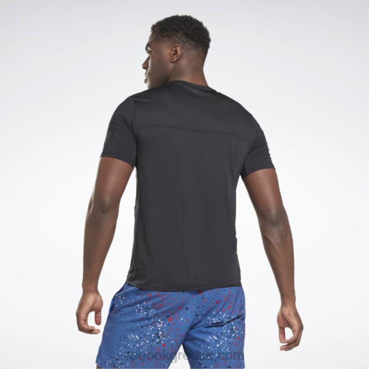 άνδρες μαύρος activchill γραφικό μπλουζάκι αθλητή Reebok ND8H1263