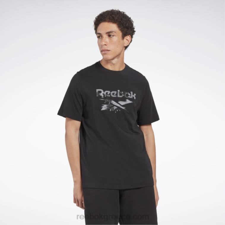 άνδρες μαύρος ταυτότητα μοντέρνα camo t-shirt Reebok ND8H1155