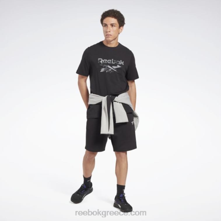 άνδρες μαύρος ταυτότητα μοντέρνα camo t-shirt Reebok ND8H1155