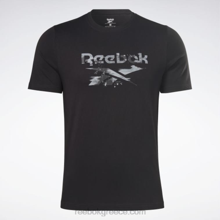 άνδρες μαύρος ταυτότητα μοντέρνα camo t-shirt Reebok ND8H1155