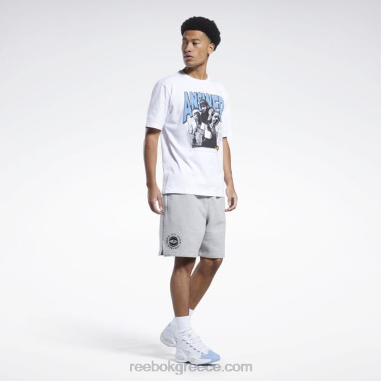 άνδρες άσπρο iverson trio κοντομάνικο μπλουζάκι Reebok ND8H1173