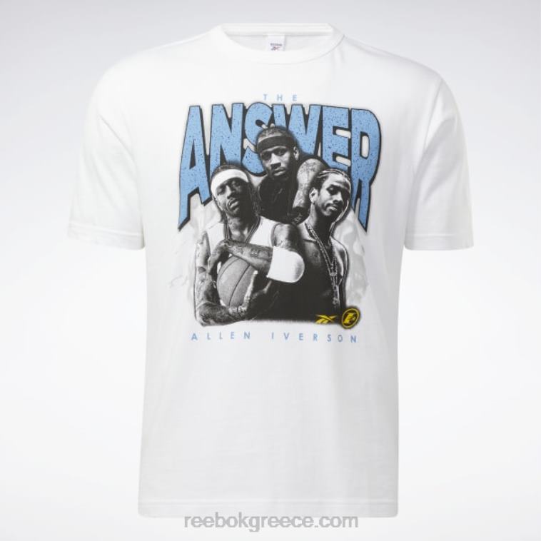 άνδρες άσπρο iverson trio κοντομάνικο μπλουζάκι Reebok ND8H1173