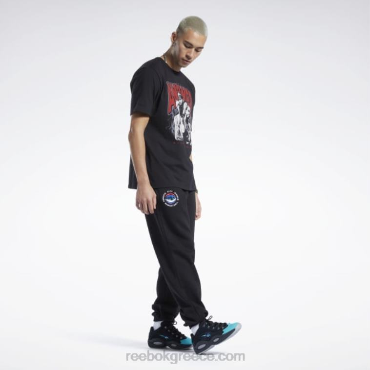 άνδρες μαύρος iverson trio κοντομάνικο μπλουζάκι Reebok ND8H1226